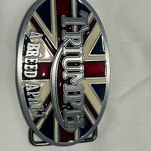 Belt buckle triumph motorcycle